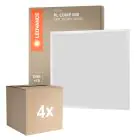 Mehrfachpackung 4x Ledvance LED Panel Kompakt Aluminium Weiß 33W 3630lm - 840 Kaltweiß | 60x60cm - UGR < 19